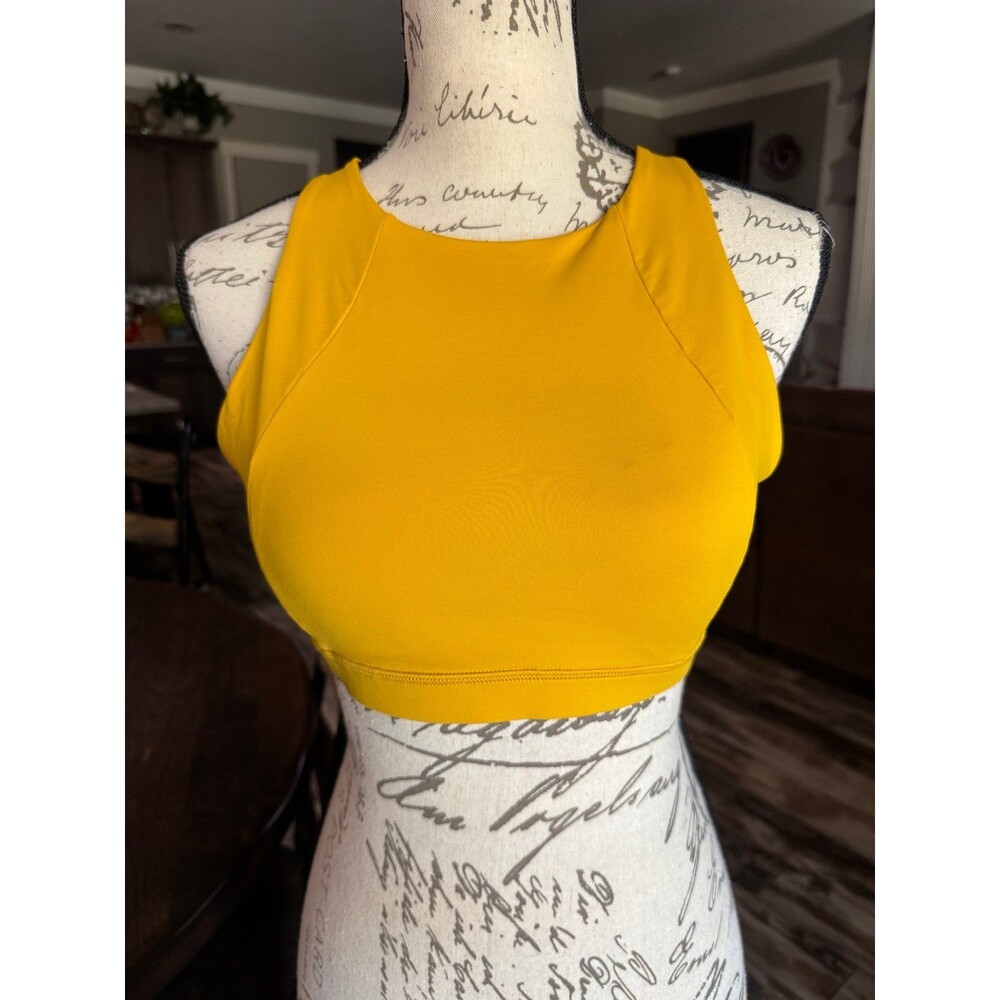 Lululemon Free To Be Serene Bra *High Neck Honey Lemon